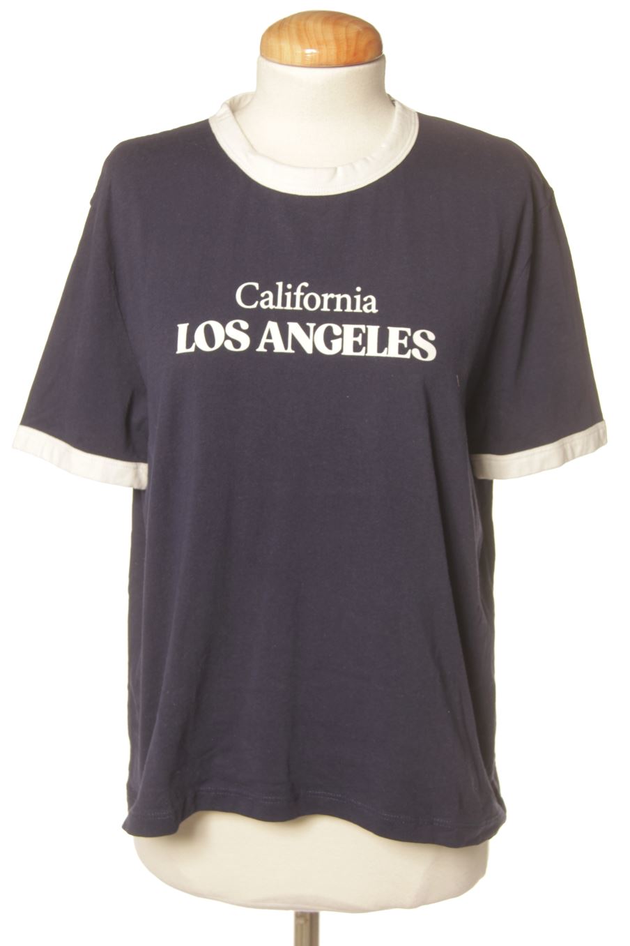 Camiseta de Zara de la talla L, de color azul marino