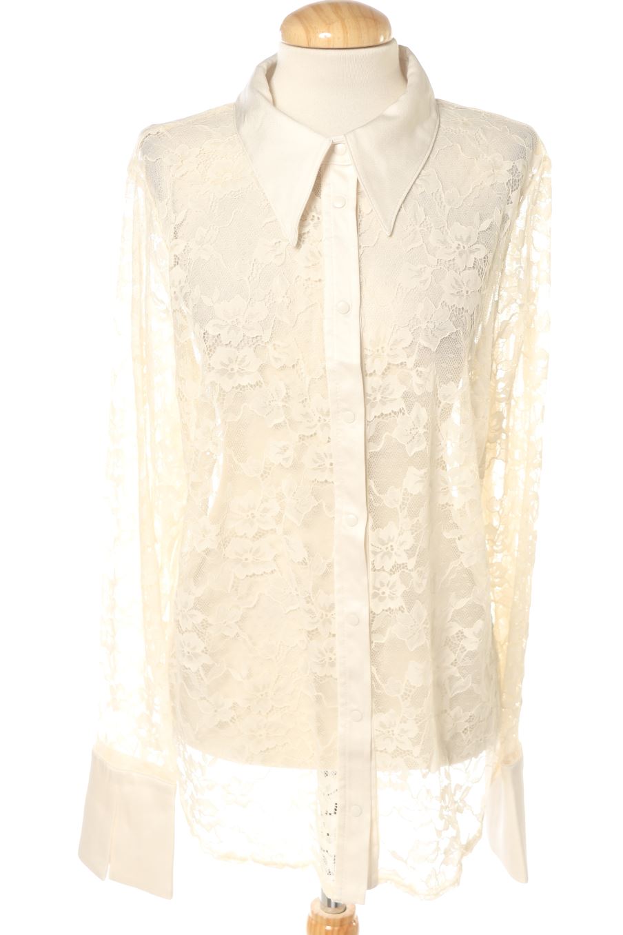Chemise H&M de la taille XL, de couleur blanc