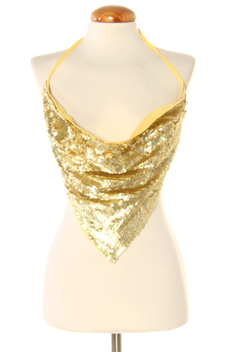 Top de PERCENTIL de la talla S, de color amarillo