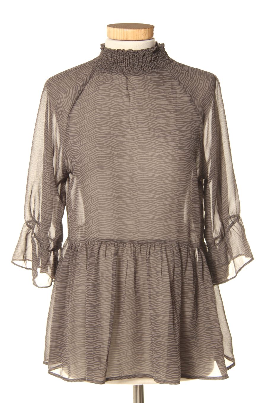 Blouse à manches courtes Vila de la taille S, de couleur gris
