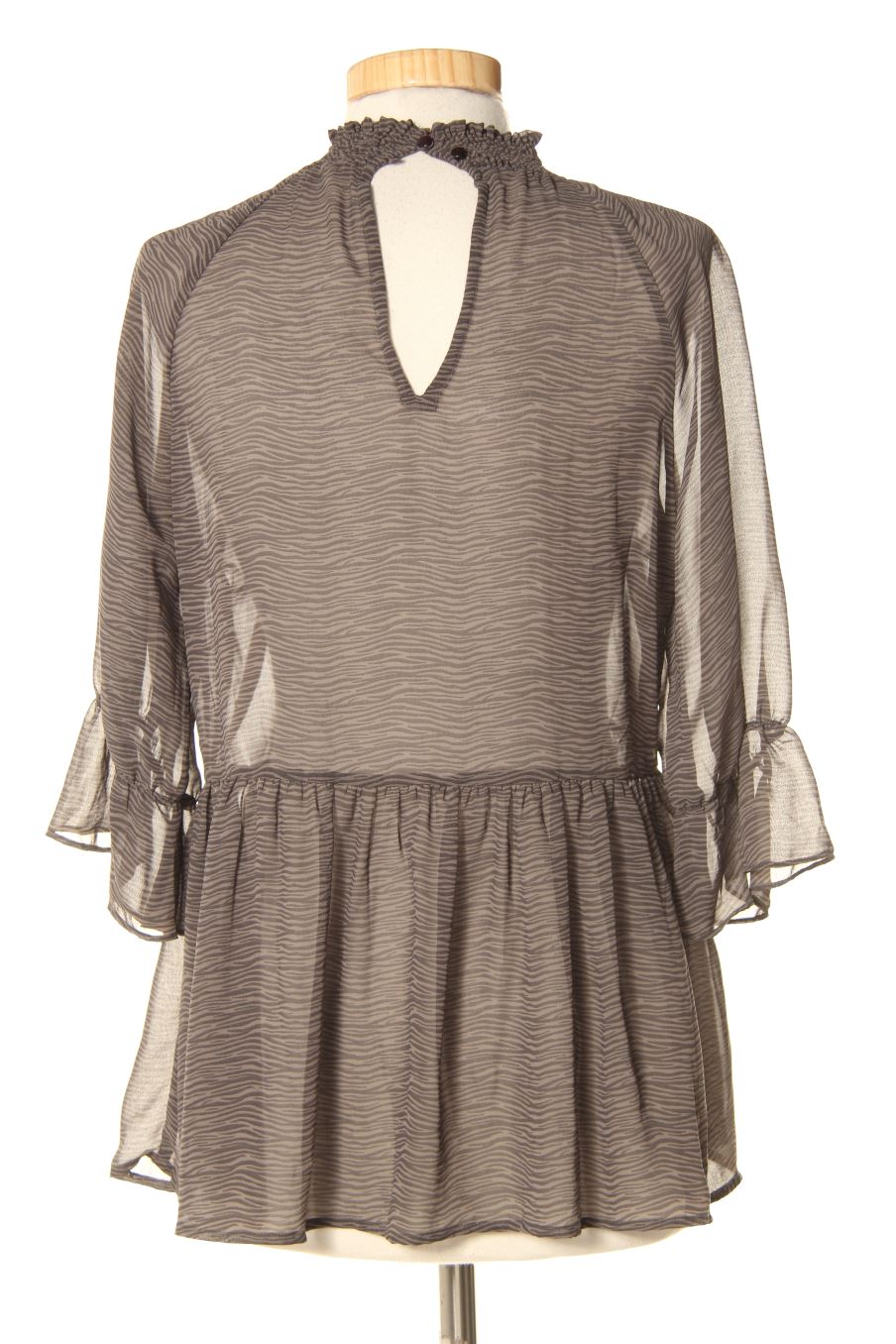 Blouse à manches courtes Vila de la taille S, de couleur gris