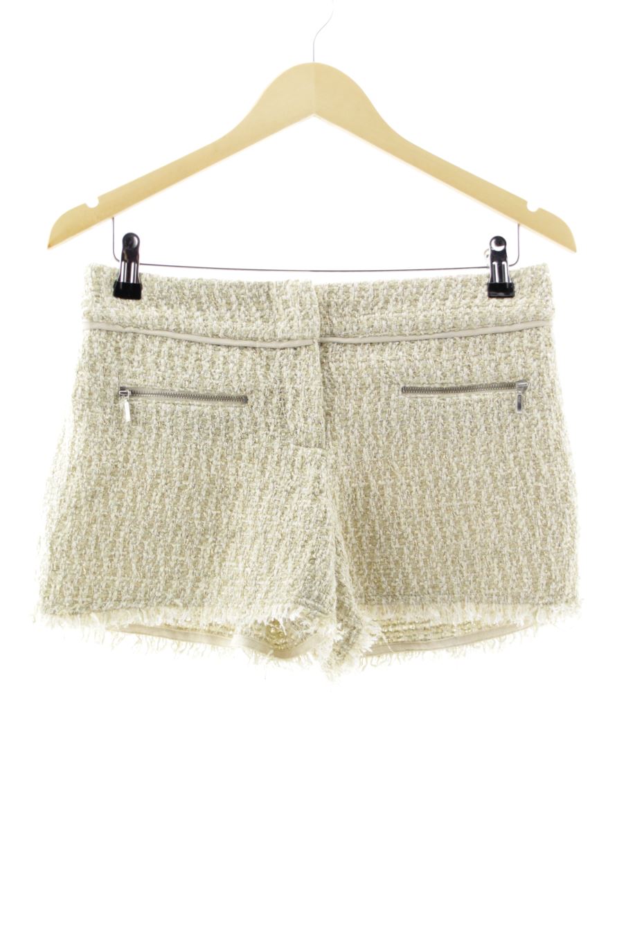 Pantalones cortos de Promod de la talla 38, de color beige