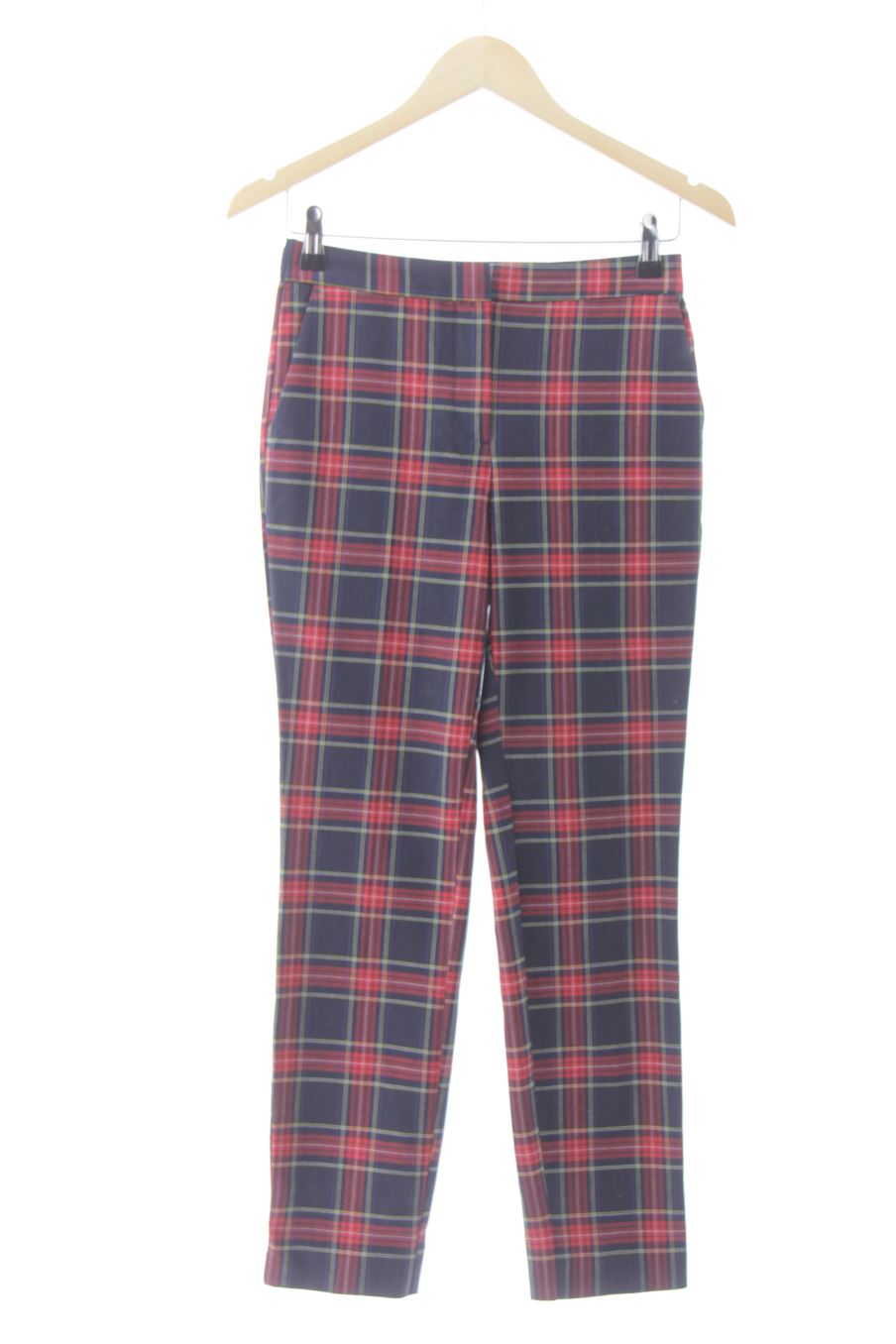 Pantalón de Zara de la talla S, de color cuadros