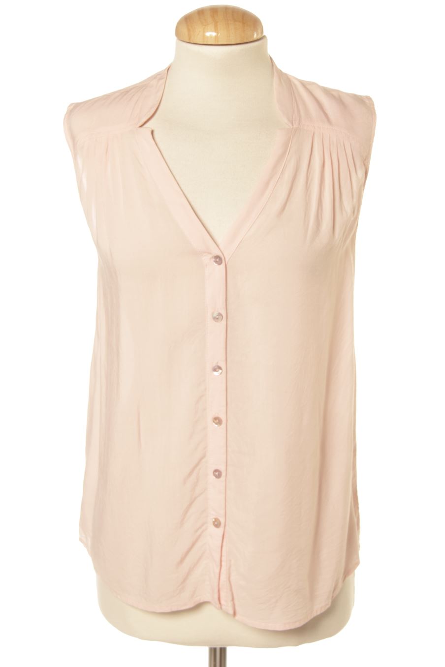 Kurzärmelige Bluse von Benetton Größe XS, Farbe Rosa, für