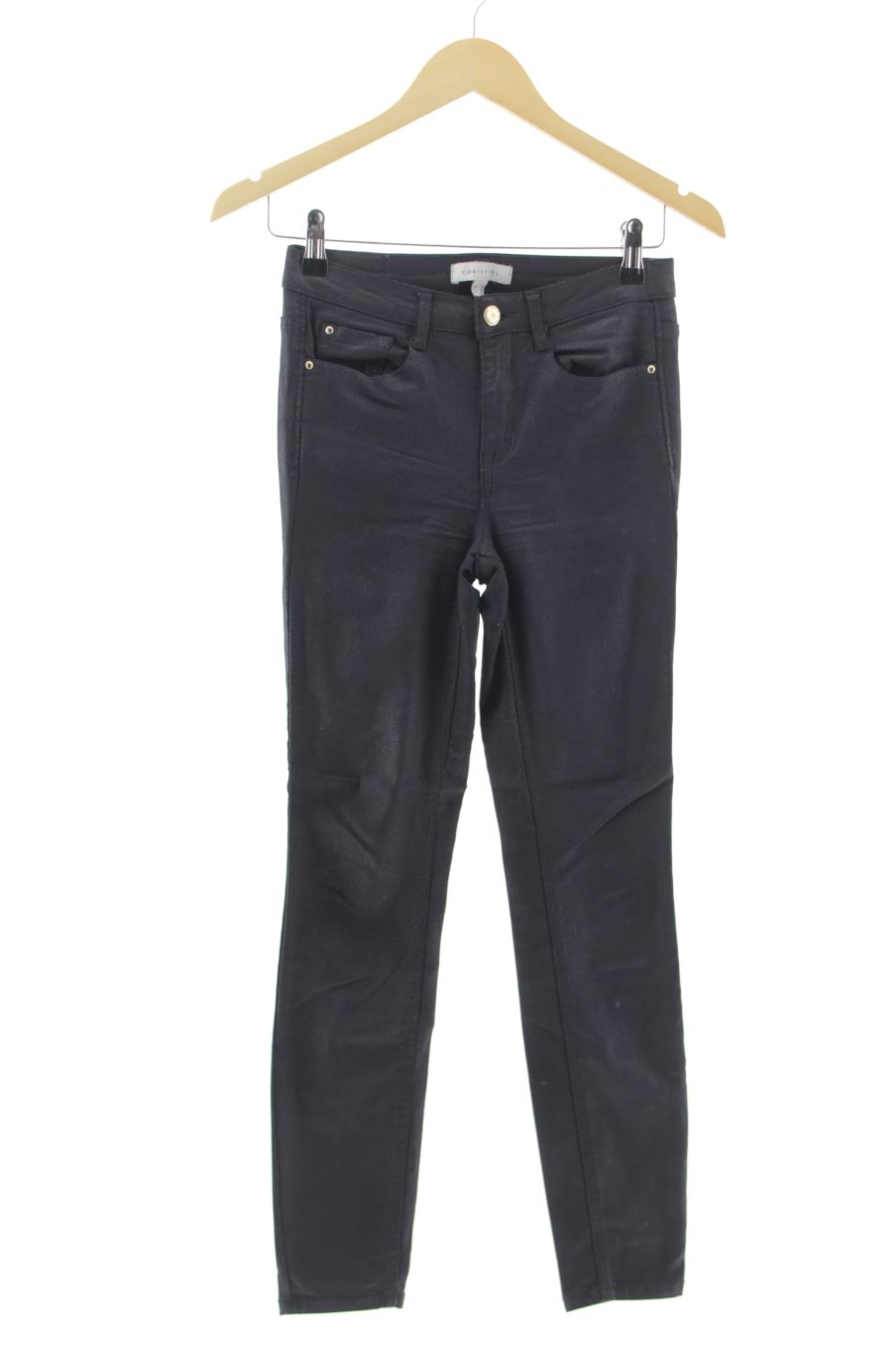 Vaquero de Cortefiel de la talla 36, de color negro de ropa vaquera