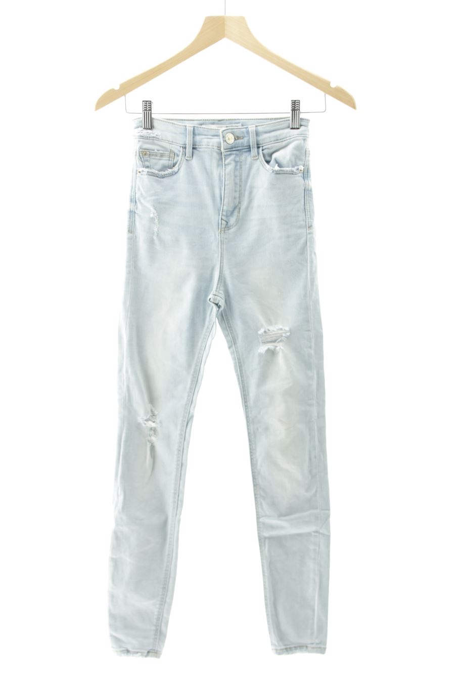 Jeans Stradivarius de la taille 32, de couleur bleu de denim