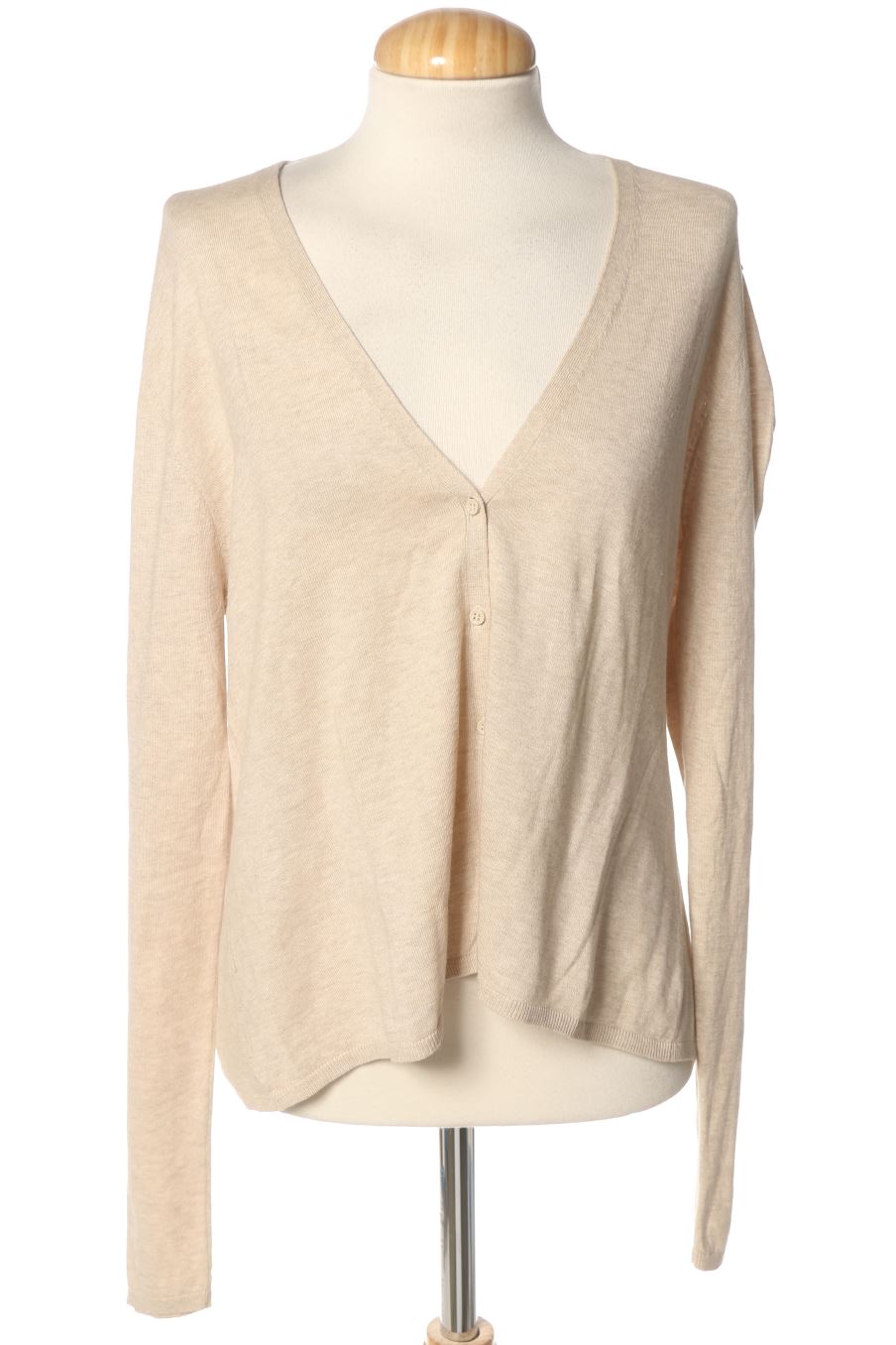 Gilet Massimo Dutti de la taille L, de couleur beige