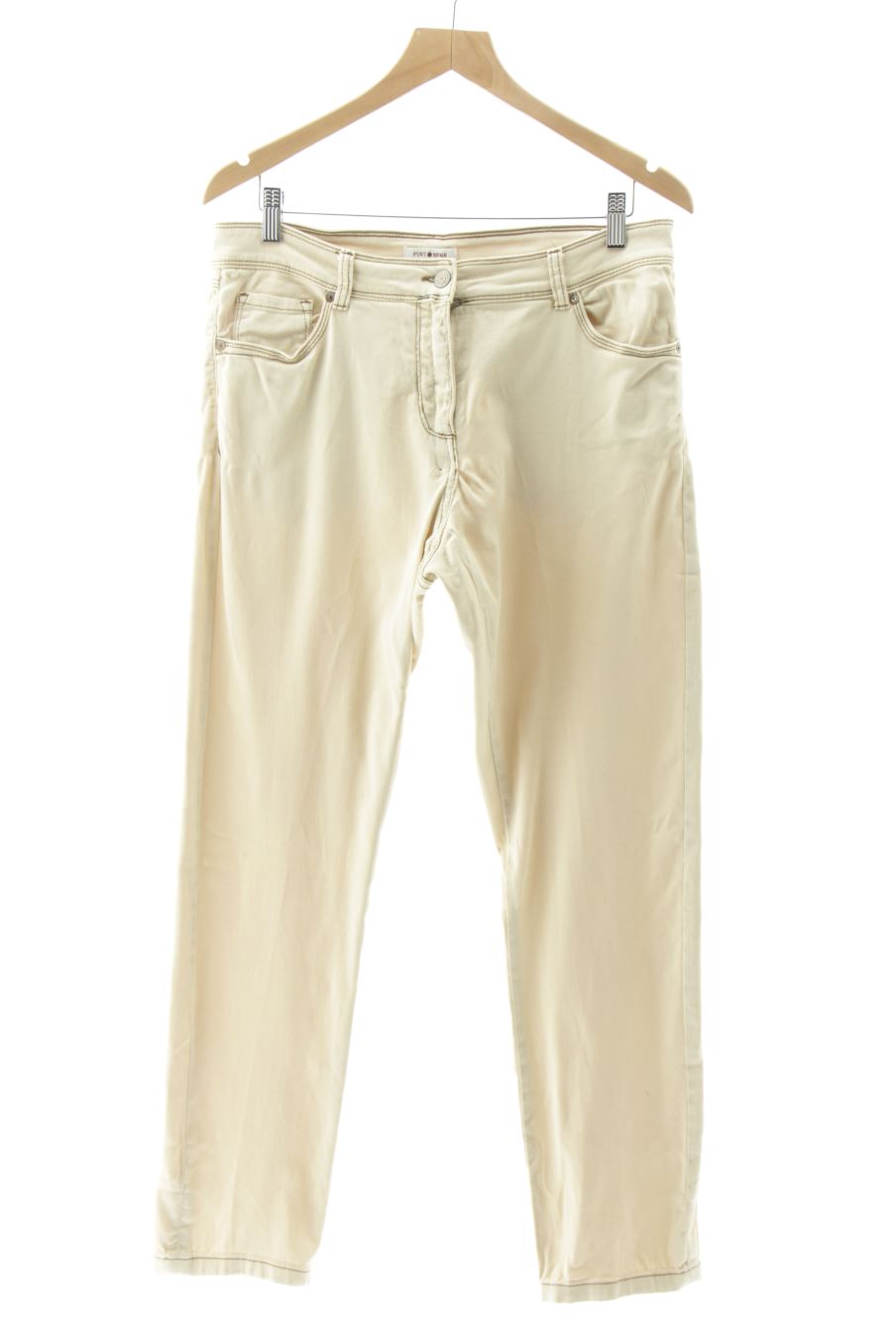 Vaquero de Punt roma de la talla 44, de color beige