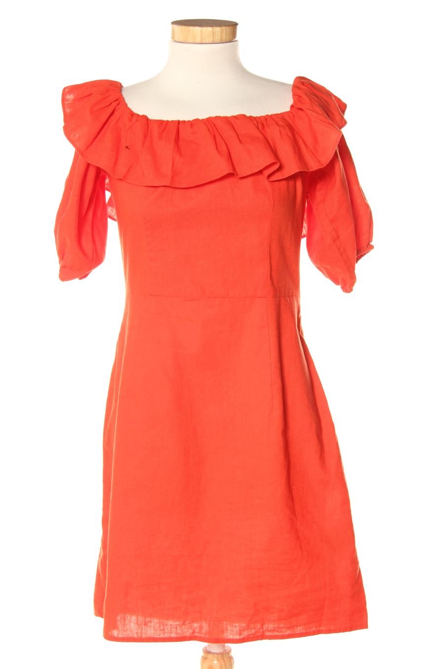 Vestido casual de H&M de la talla 38, de color rojo