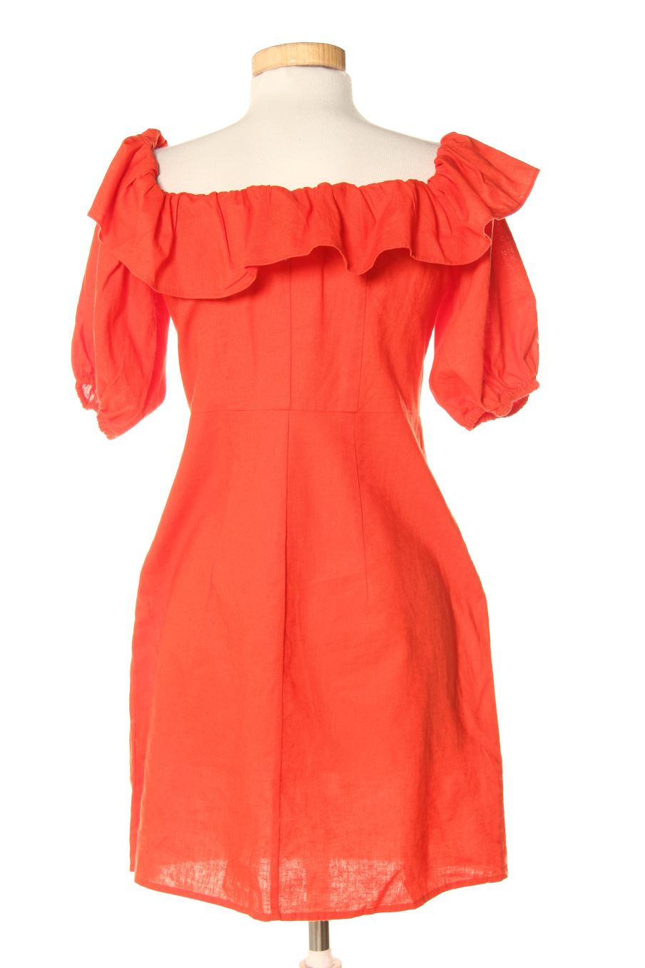 Vestido casual de H&M de la talla 38, de color rojo