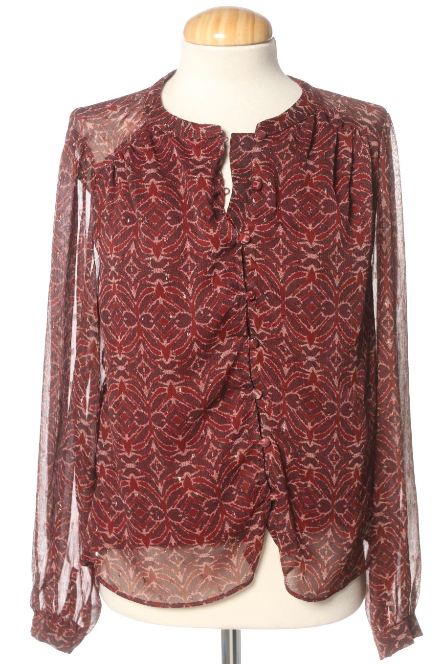 Blouse à manches longues Naf Naf de la taille 38, de couleur imprimés