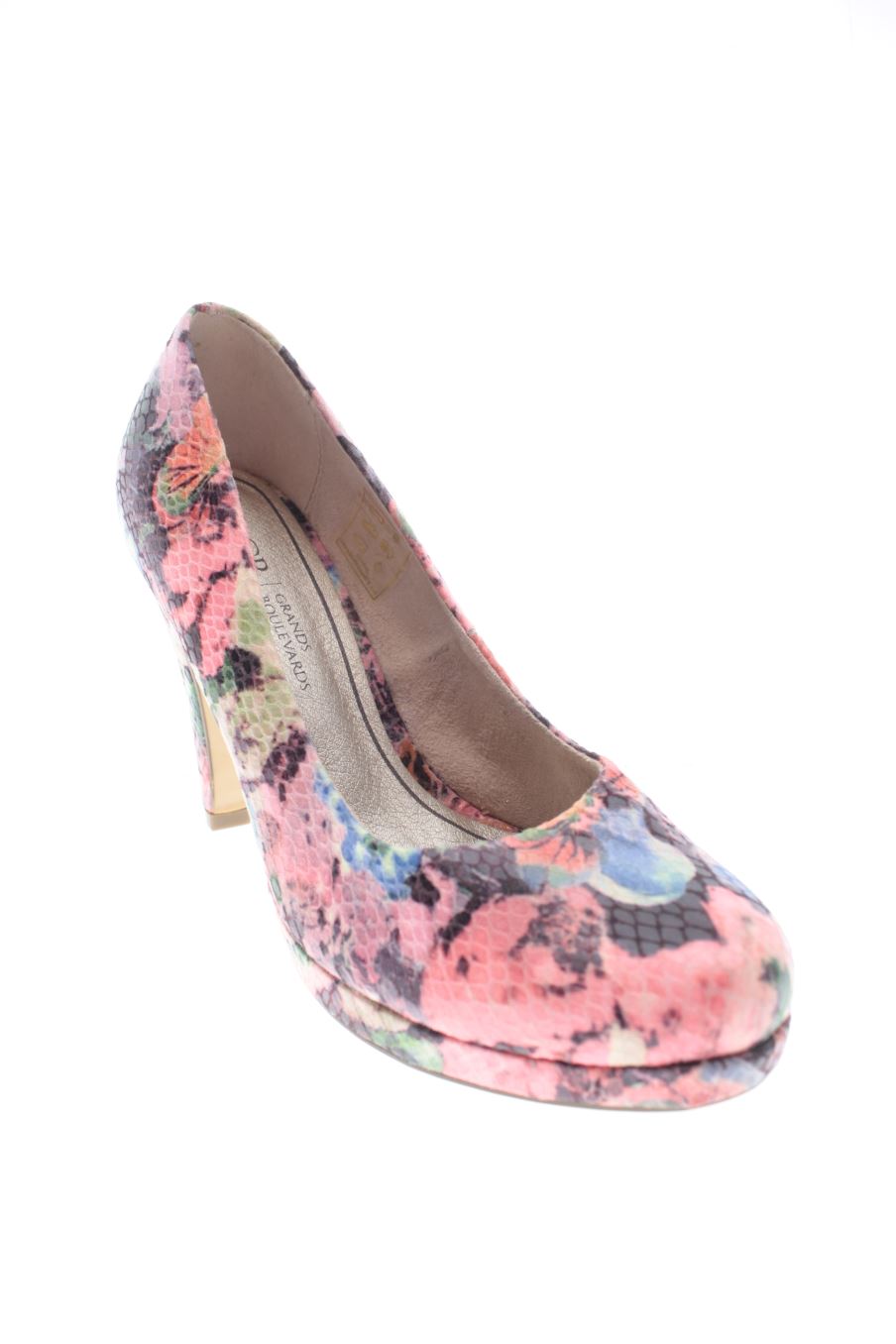 Zapatos de tacon de GRANDS BOULEVARDS de la talla 36, de color flores de