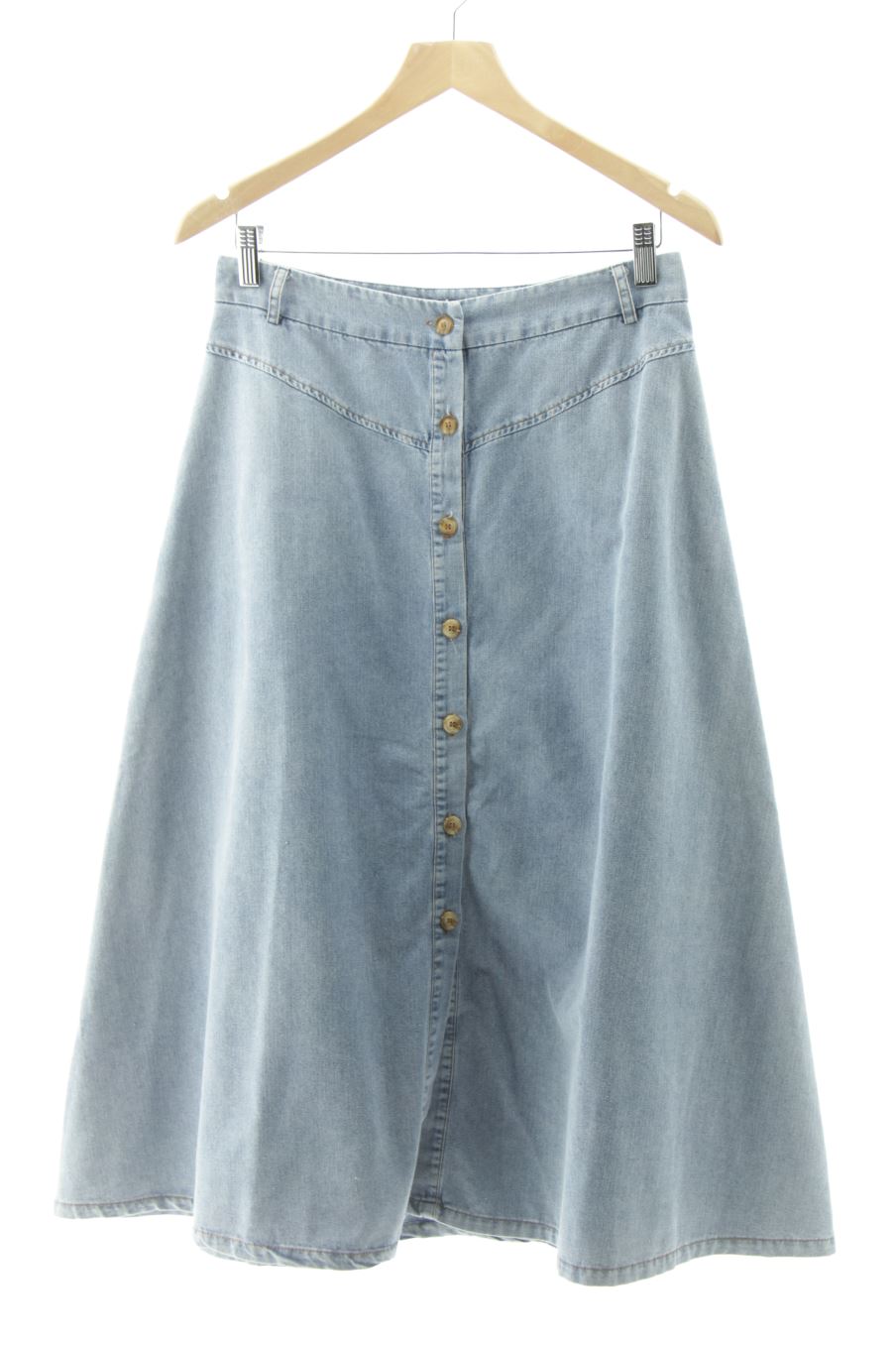 Jupe pequeña moma de la taille 38, de couleur bleu de denim