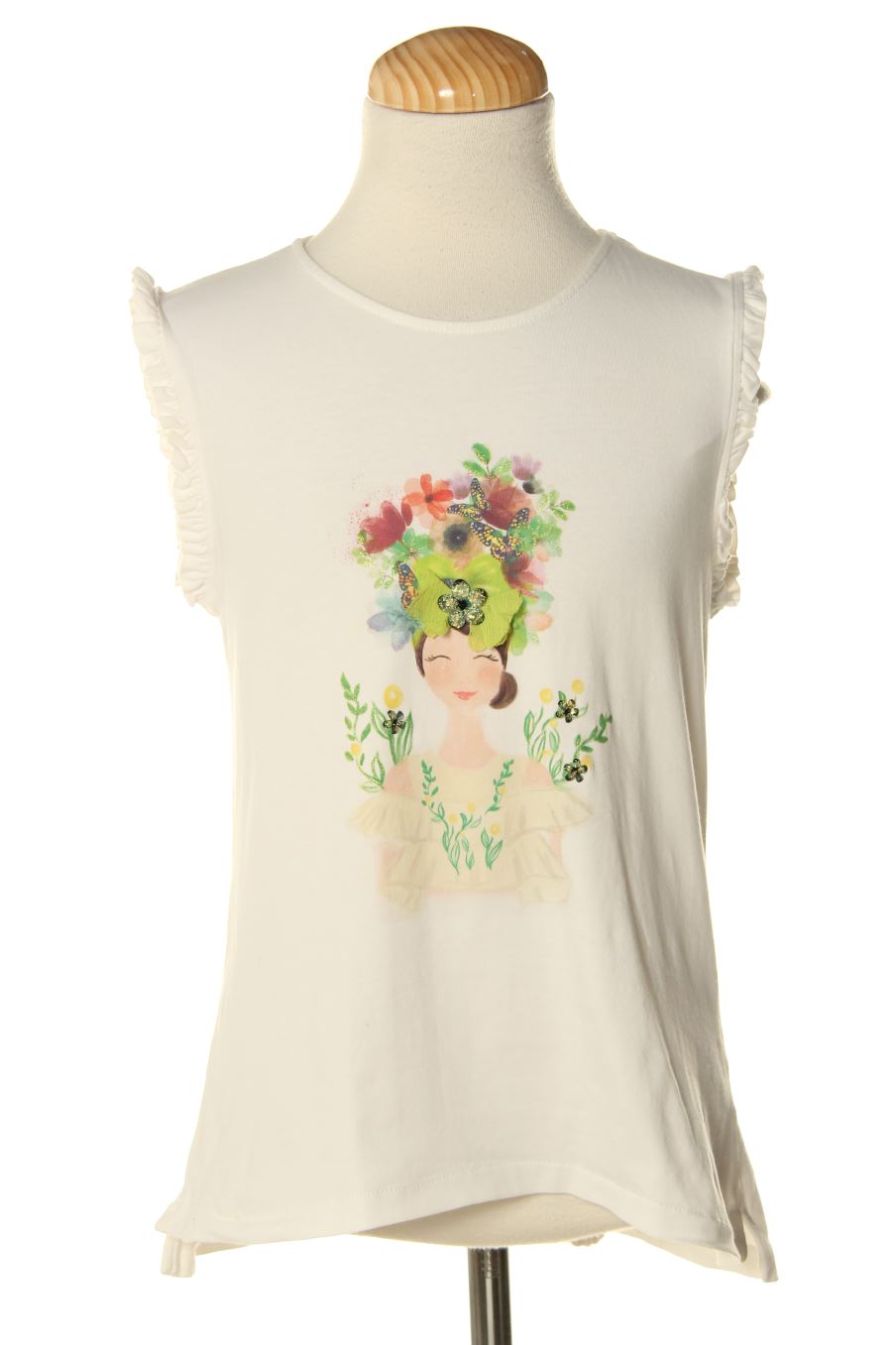 Camiseta sin mangas de Zara de la talla 11 años de segunda mano
