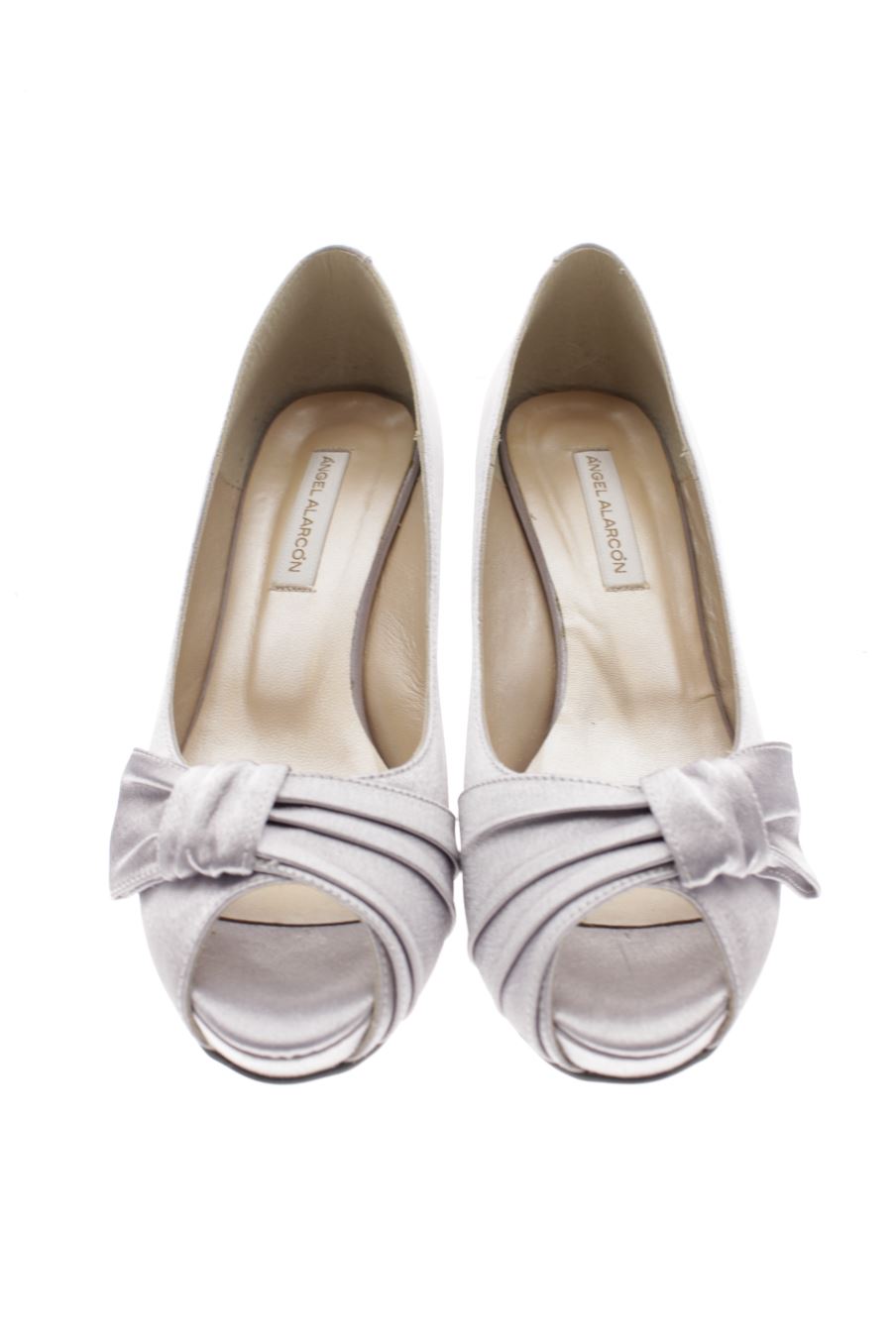 Zapatos de tacon de Angel Alarcon de la talla 37, de color gris de