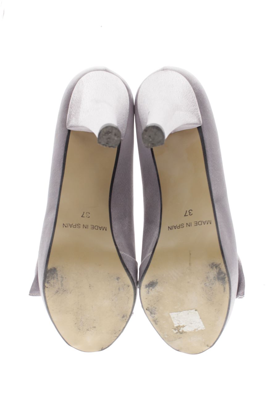 Zapatos de tacon de Angel Alarcon de la talla 37, de color gris de