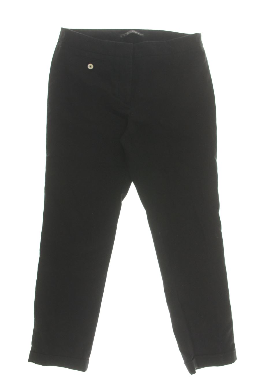 Pantalones de Zara de la talla 40, de color negro