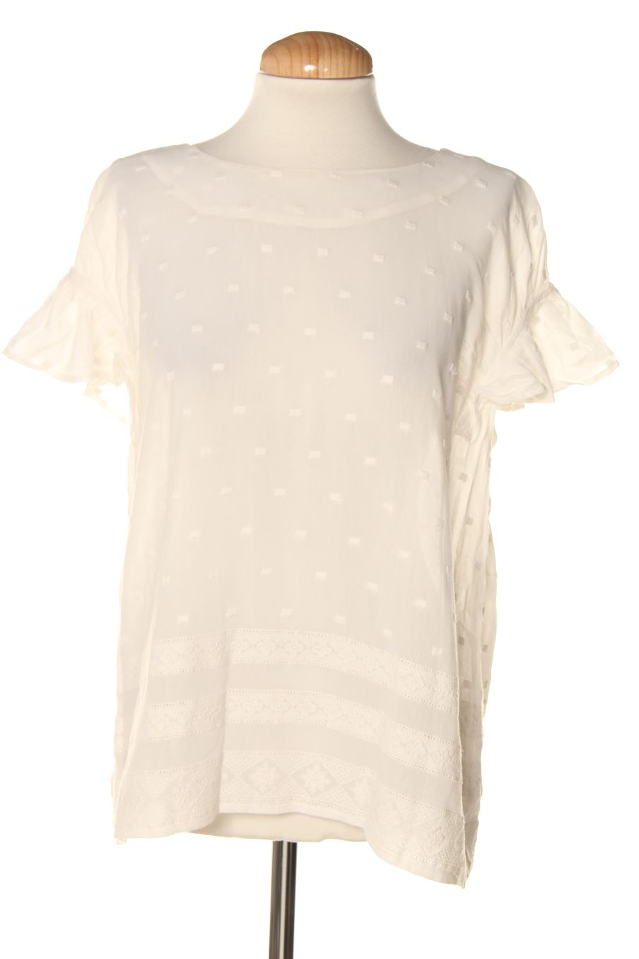 Blouse à manches courtes Karl Marc John de la taille S, de couleur blanc