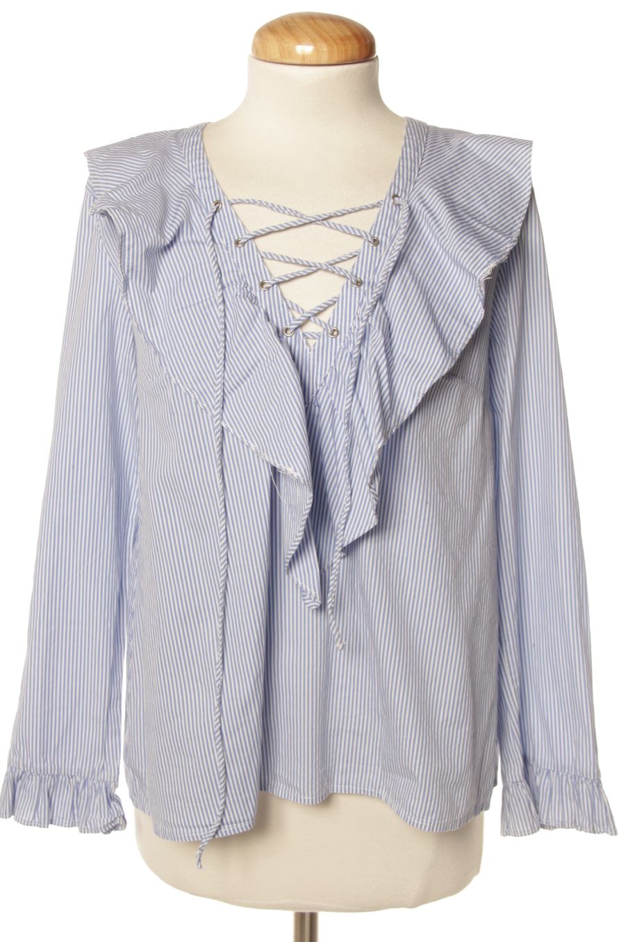 Blouse à manches longues Stradivarius de la taille S, de couleur rayures
