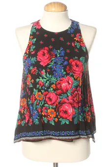 Blusa de manga corta S ZARA TRAFALUC, foto 1 de 2