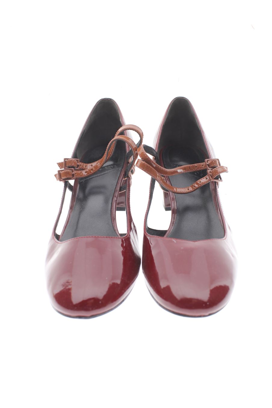 Sandalias tacon de What For de la talla 40, de color burdeos de