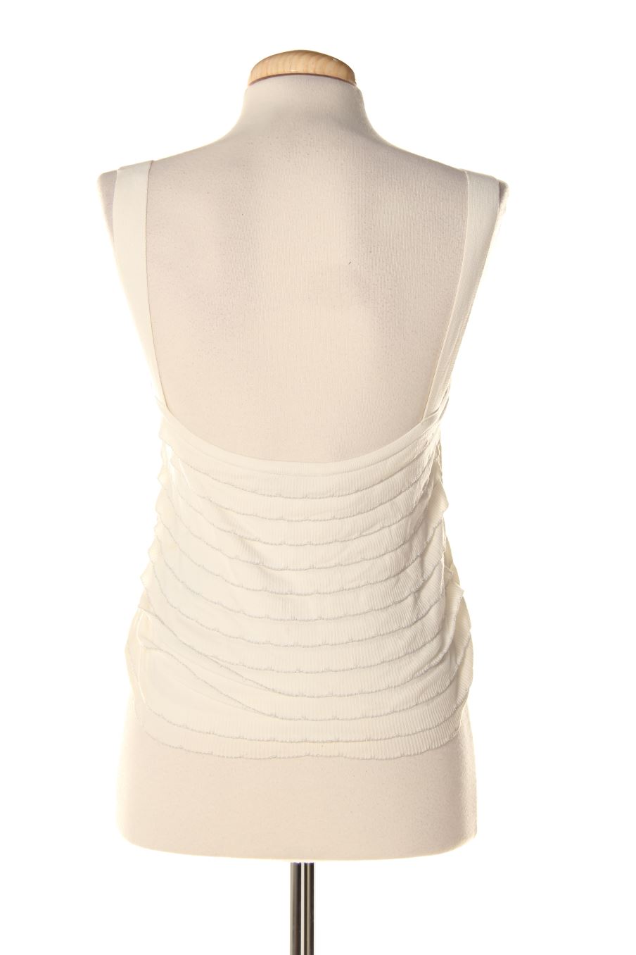 Top Zara de la taille L, de couleur blanc
