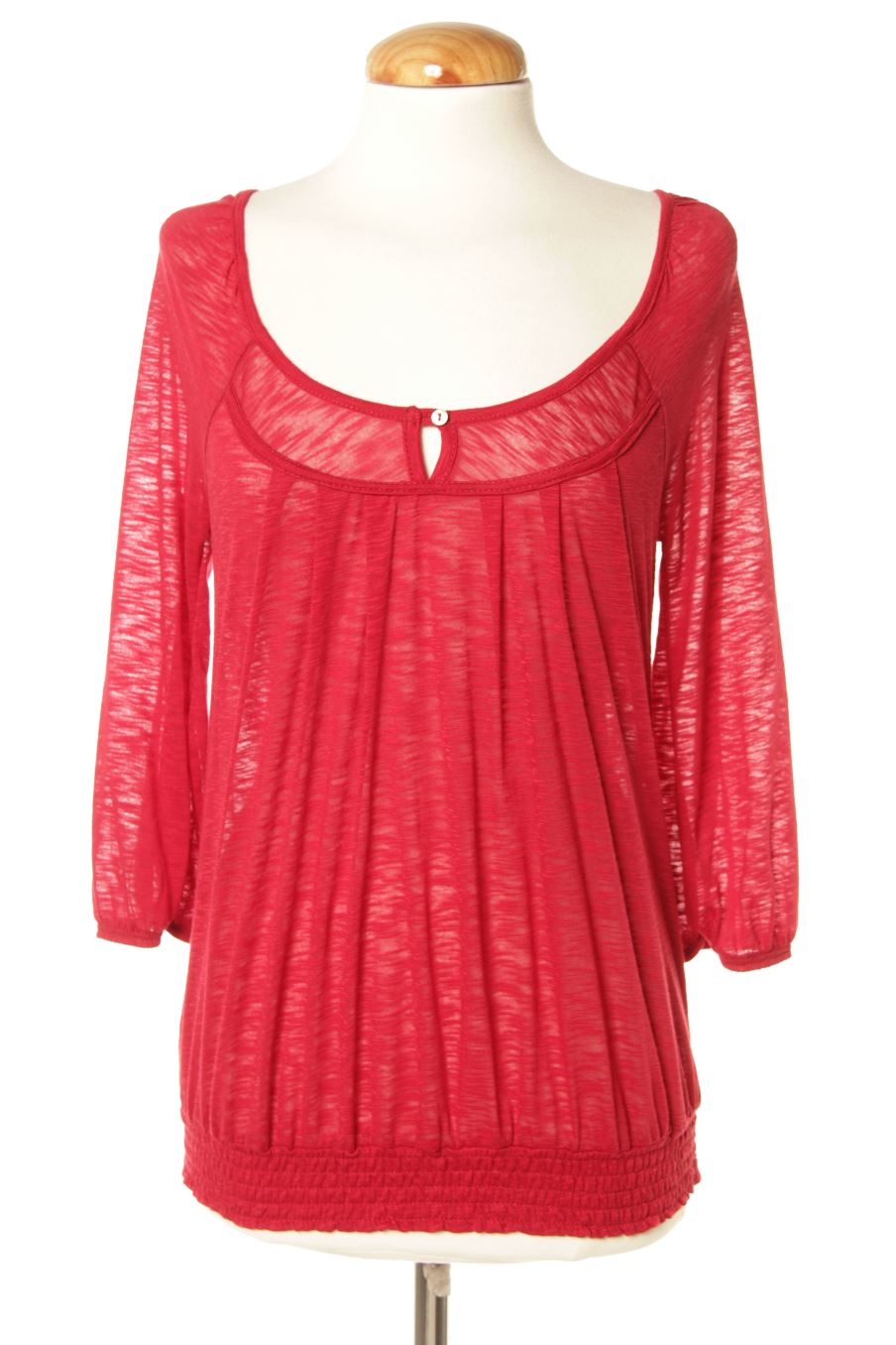 Blouse à manches longues Promod de la taille S, de couleur bordeaux