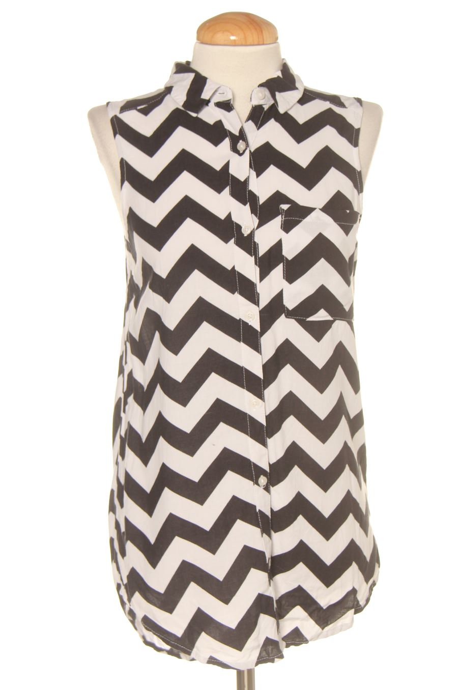 Ärmelloses Hemd von H&M Größe 34, Farbe Gestreift, für