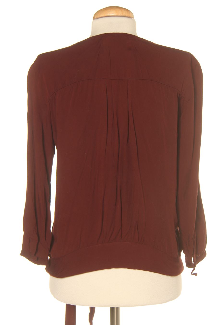 Blouse à manches longues Pull & Bear de la taille M, de couleur bordeaux