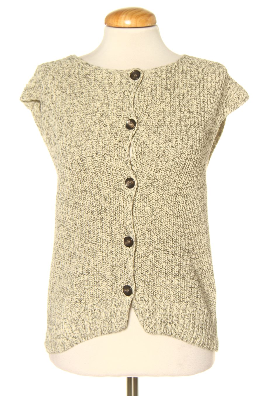 Boléro sans manches Massimo Dutti de la taille XS, de couleur beige