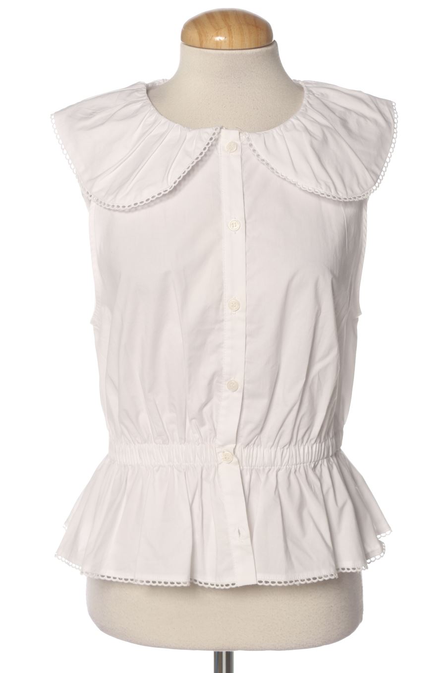 Top de Zara de la talla M, de color bianco