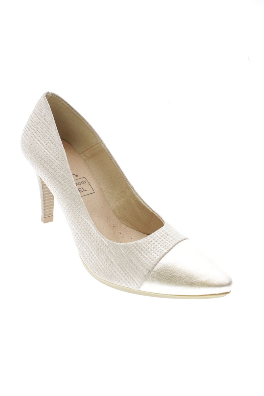 Zapatos de tacon de Chamby de la talla 40, de color plateado de