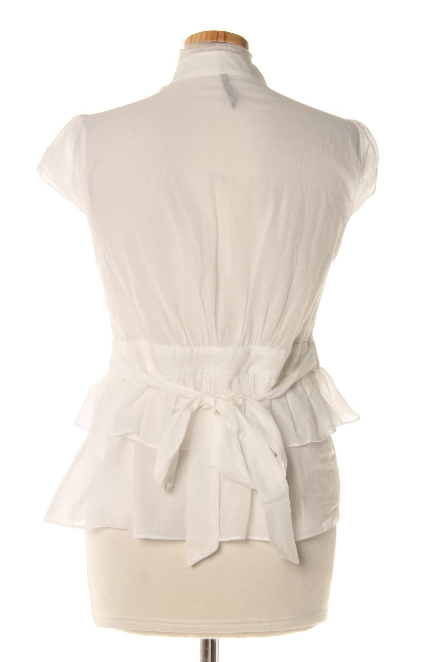 Blouse à manches courtes Naf Naf de la taille 42, de couleur blanc