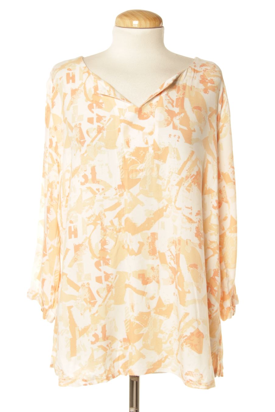 Blouse à manches longues Laura Torelli de la taille M, de couleur imprimés