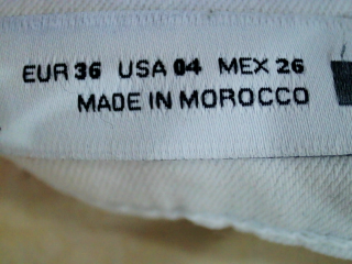 Jeans Zara de la taille 36, de couleur blanc de denim