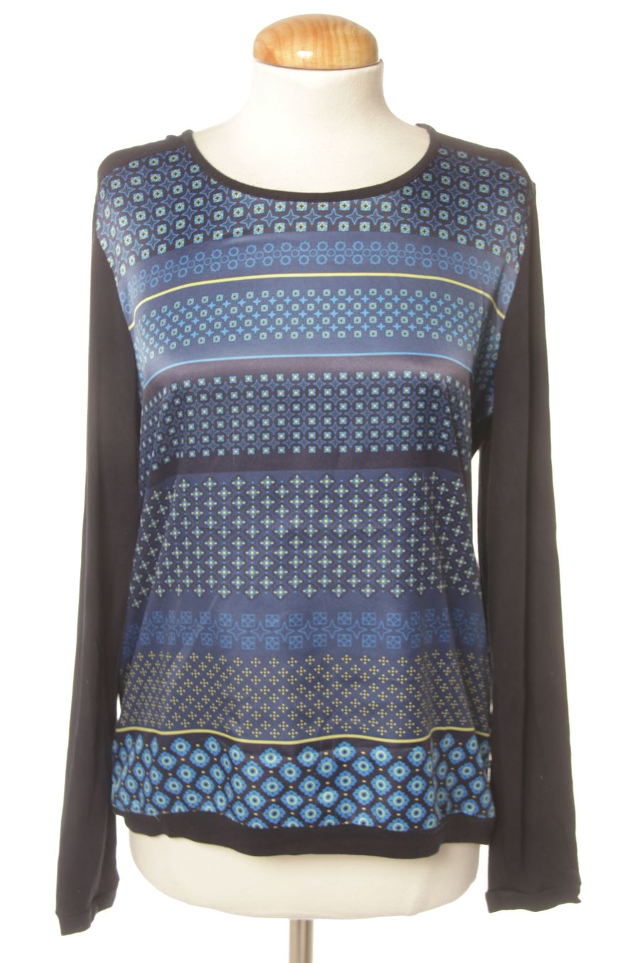 Langärmeliges T-Shirt von Caroll Größe 38, Farbe Marineblau, für