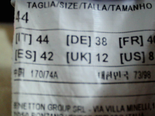 Hose von Benetton Größe 42, Farbe Grau, für