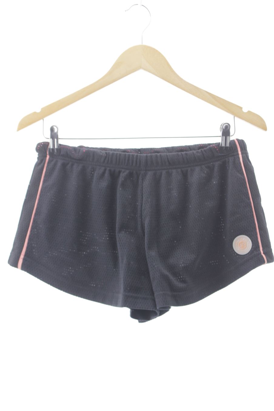 Pantalon corto de deporte de Polinesia de la talla S, de color negro