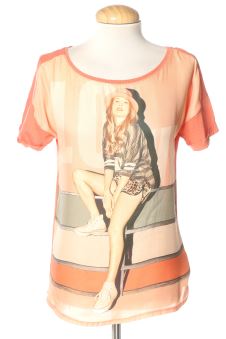 Blusa de manga corta S Bershka, foto 1 de 2
