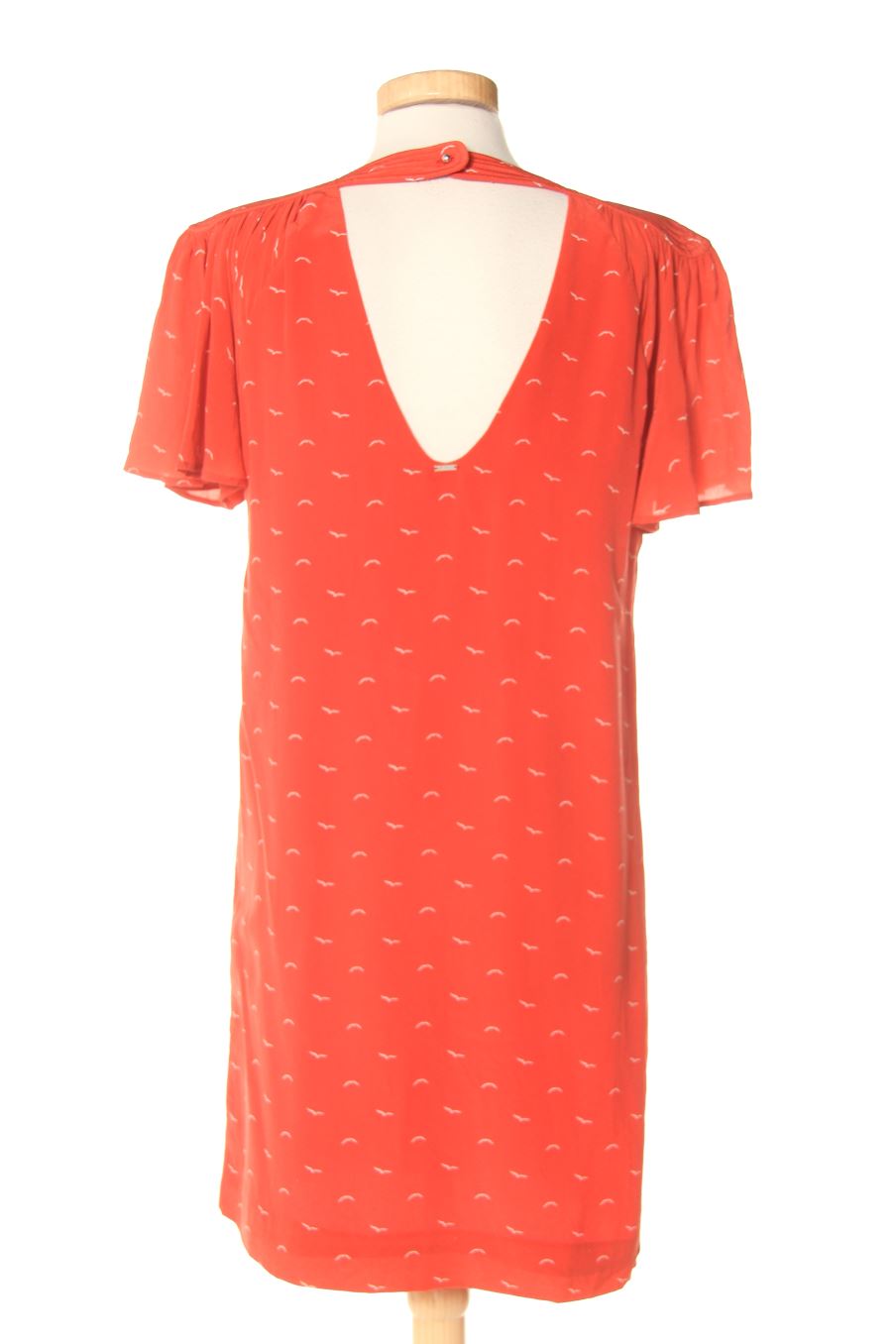 Robe casual Ikks de la taille 38, de couleur rouge