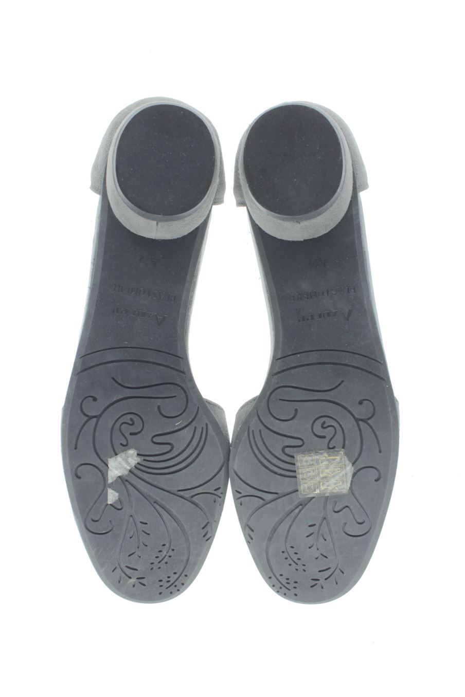 Zapatos planos de AZUREE de la talla 37, de color gris de