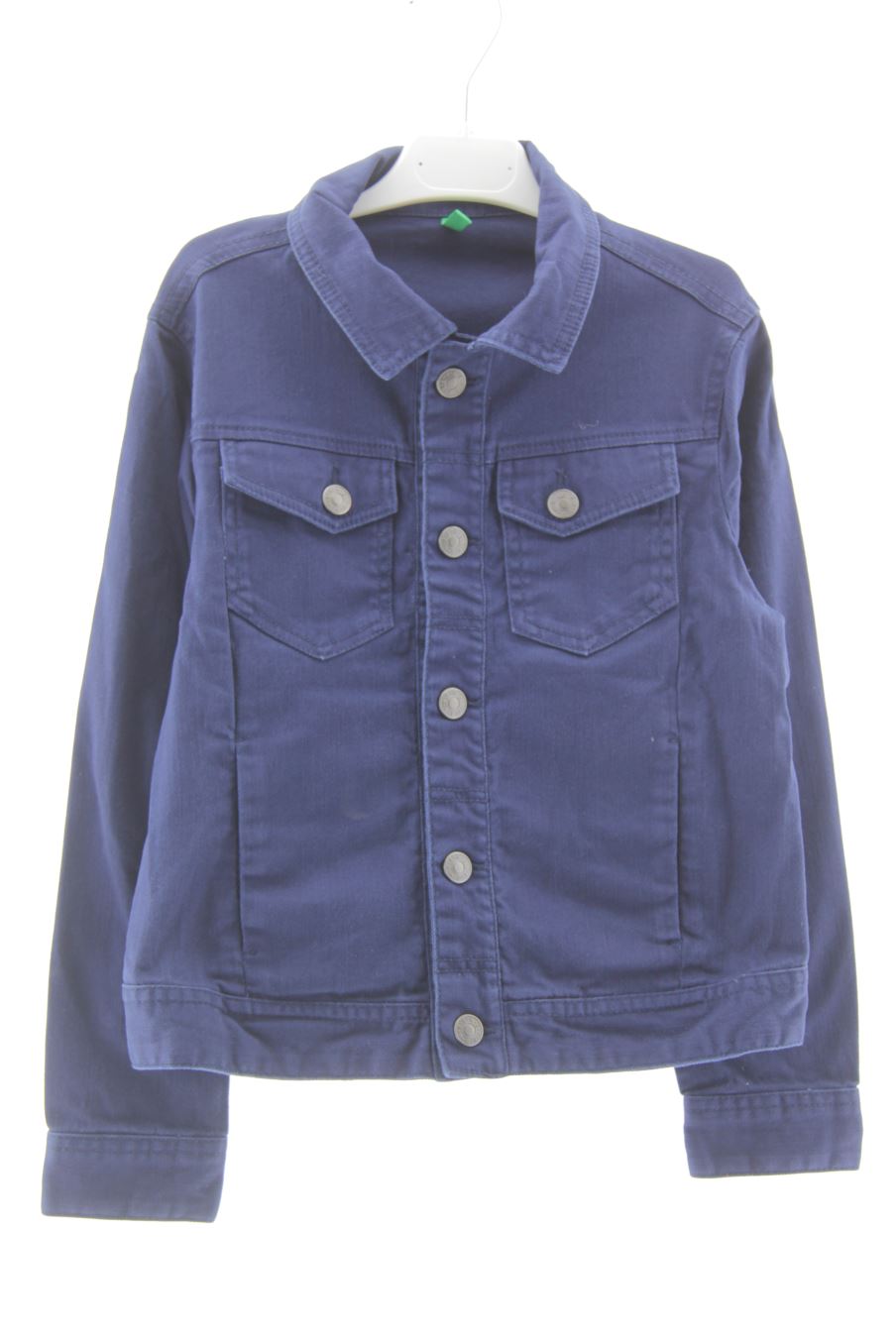 Cazadora de Benetton de la talla 7 años de denim de segunda mano