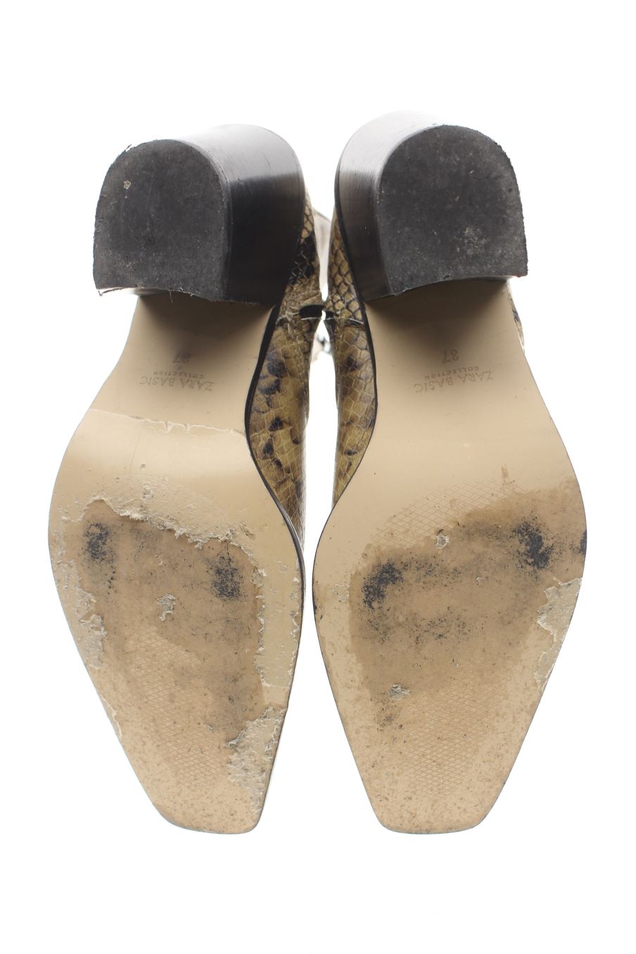 Botines de Zara de la talla 37, de color animal print de