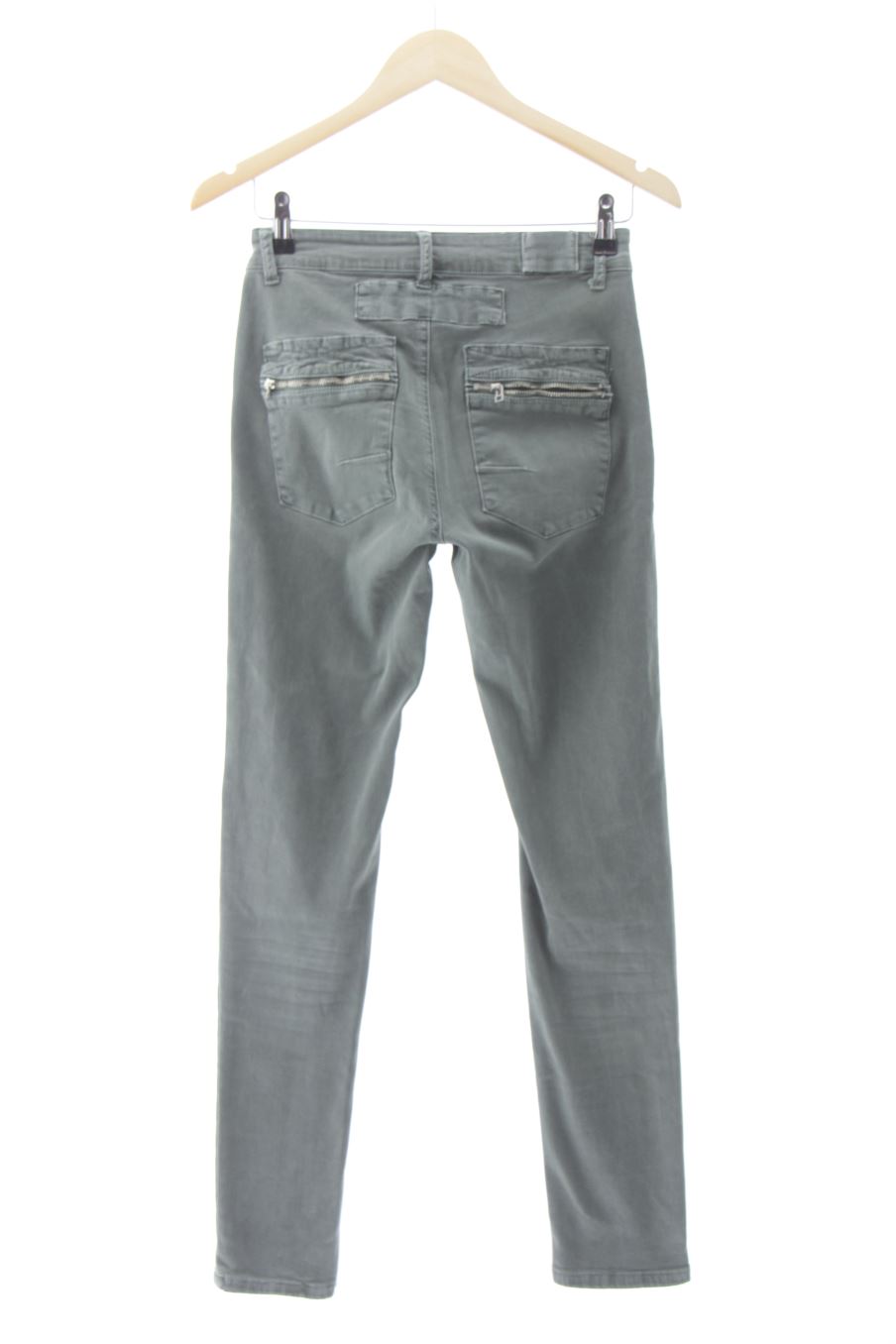 Vaquero de Made in italy de la talla 38, de color verde de ropa vaquera
