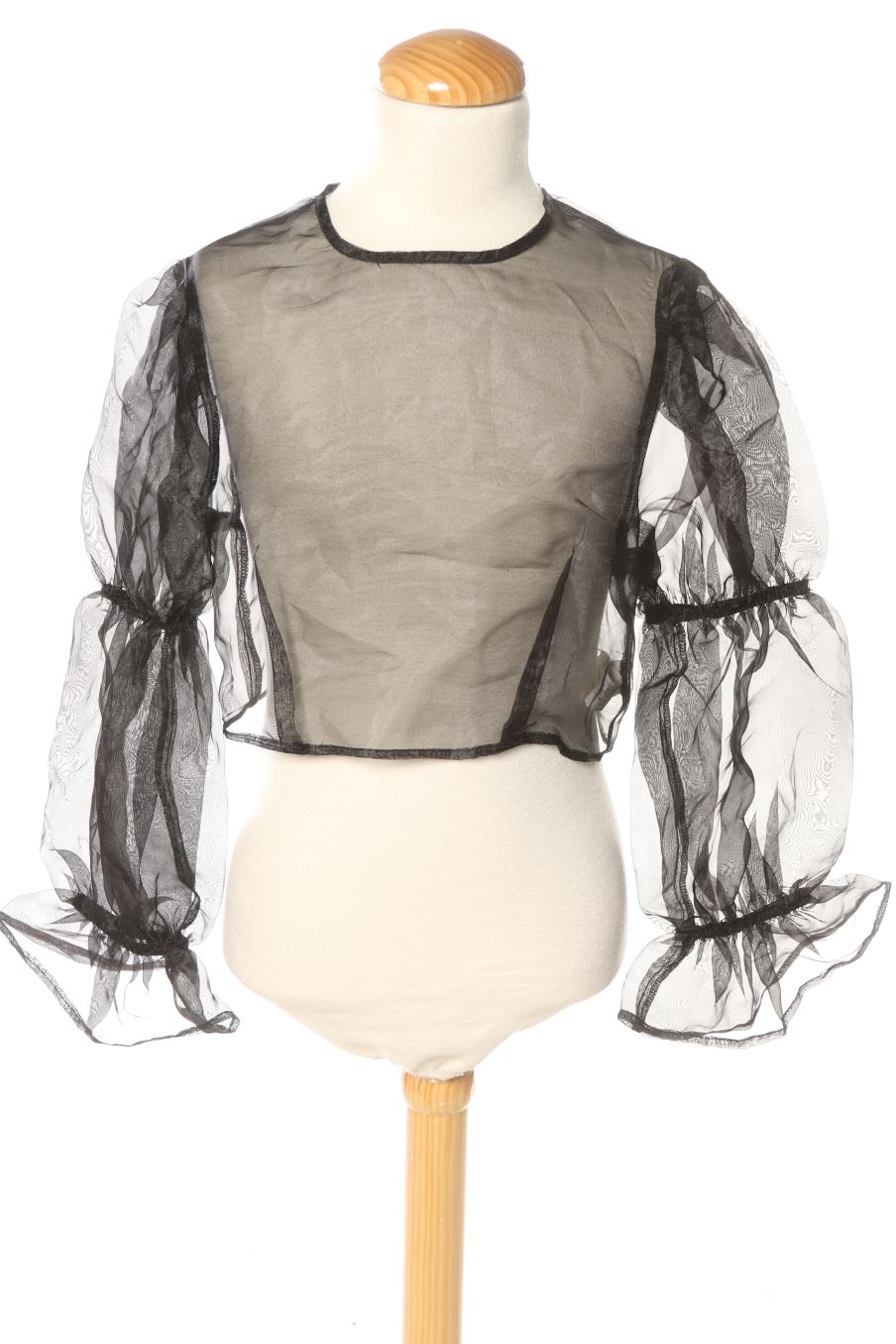 Blouse à manches longues Bershka de la taille XS, de couleur noir