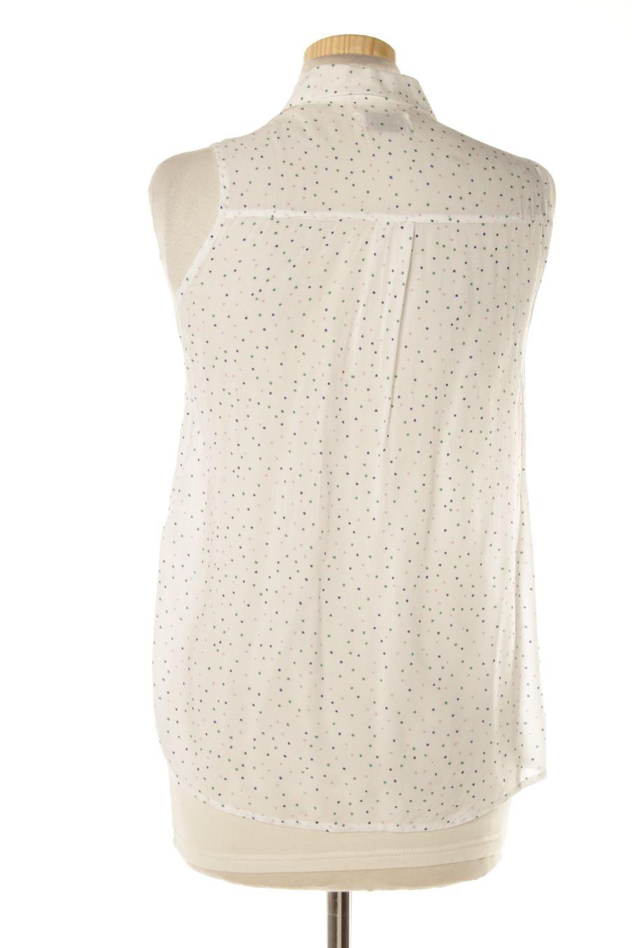Camisa sin mangas de Pull & Bear de la talla XS, de color blanco
