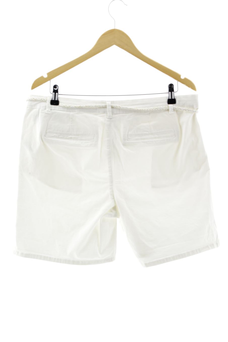 Pantalones cortos de Promod de la talla 44, de color blanco
