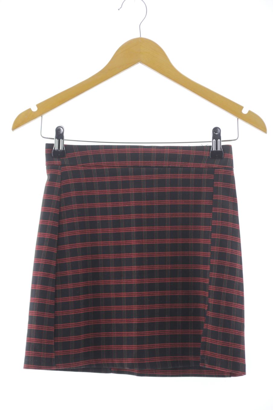 Falda de Pull & Bear de la talla XS, de color cuadros