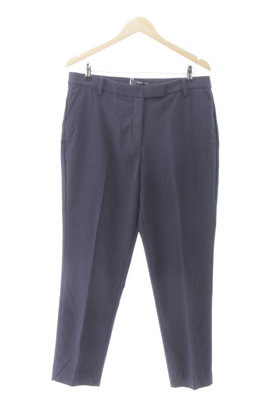 Pantalon Mango de la taille 44, de couleur bleu marine
