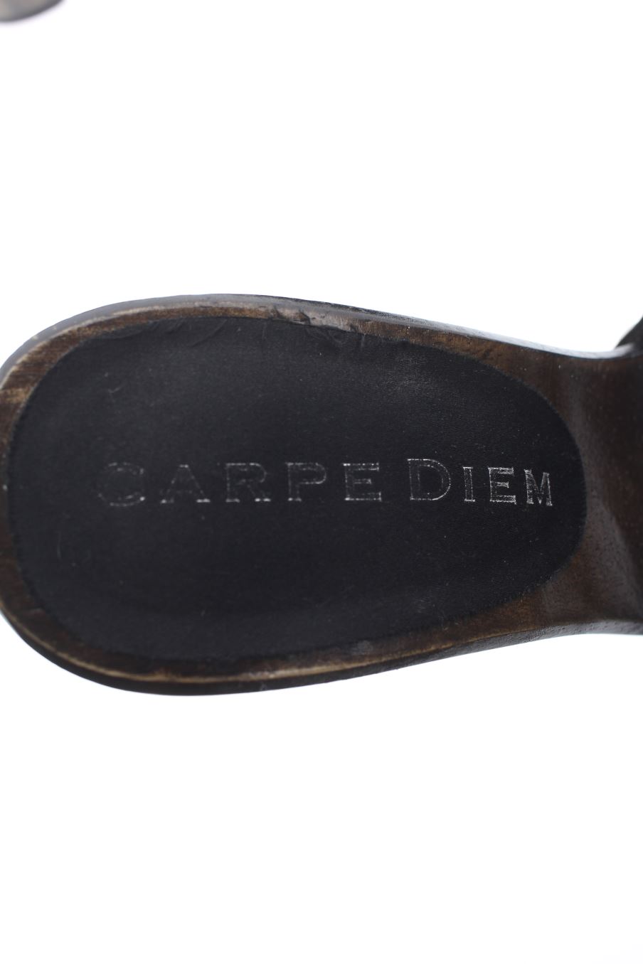 Sandalias tacon de Carpe Diem de la talla 36, de color gris de